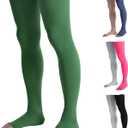 Doc Miller Thigh High Compression Socks - Open Toe, 20-30mmHg for Varicose Veins, Calf, Leg & Ankle Support, Pregnancy & Maternity Stockings, (X-Large, Dark Green)