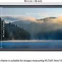 18x36 inch Picture Frame Solid Wood Black,Suitable for Panoramic Photo Frame, Posters,Painting,Group Photo,Puzzle (A23B1836)