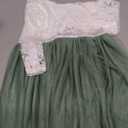 Topmaker Flower Girl Dress for Toddler Baby Girls,Lace Tulle Dress for Wedding, Birthday Party, Photoshoot, Special Occasion (Green) 170