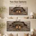 Anpeer Large Rustic Tree of Life Canvas Wall Art, 24x48 Inch