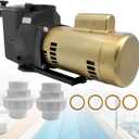 W3SP2621X25 2.5HP Super Pool Pump Fits for Hayward SP2621X25 | High Efficiency Swimming Pool Pump for Spa and In-Ground Pool, 115/230 V Single Speed