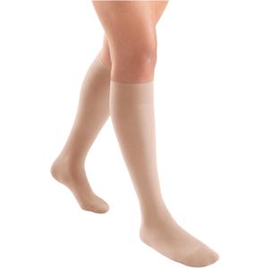 JOBST Activa Sheer 15-20 mmHg Compression Socks Knee High, Closed Toe, Silky Beige, Medium