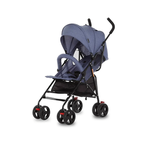 Baby Stroller in Blue, Lightweight Infant Stroller with Compact Fold, Multi-Position Recline Umbrella Stroller with Canopy, Extra Large Storage and Cup Holder