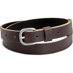 Ashford Ridge 25mm Full Grain Leather Belt (Medium (32" - 36" waist), Brown)