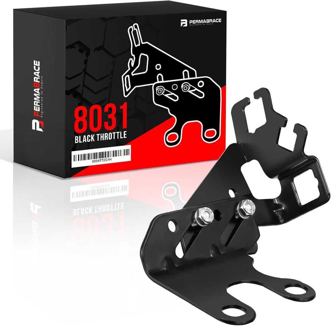 8031 Black Throttle Cable Bracket for Chevy SBC 265-400 & BBC 396-454 - Compatible with Throttle, TV & Cruise Cables