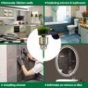 Porcelain Tile Diamond Drill Bits - Dry Diamond Hole Saw Set for Ceramic Marble Granite Stone,Diamond Core Drill Bit Kit Quick Change Shank Fixed on Drills,No.K2(5pcs 8mm)