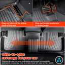 Corolla Floor Mats and Trunk Mat Compatible with Toyota Corolla Sedan 2020-2026 Accessories TPE All-Weather Protection Floor Mats and Trunk Mat Waterproof Durable Anti-Slip Odorless Full Coverage Set