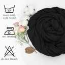 16 Pack Table Runner Black Cheesecloth 10ft Boho Gauze Fabric 120 Inch Cheese Cloth Table Runner Rustic Sheer for Holiday Baby Shower Party Décor Home Wedding Decoration