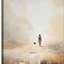 DYLGYWI Framed Christian Canvas Wall Art Jesus Leaves The 99 Sheep Bible Parable Story Lost Sheep Religion Painting Picture Wall Decor Poster Print for Living room Bedroom Office Home Decoration
24 x 16 x 0.2 inches