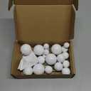 ASTARON 20 Pcs Ball Cake Topper Decorations Mini Balloons Cake Topper Sticks White Balls Cake Picks Cake Topper Balls Cake Decorations for Wedding Birthday Cake Decorations