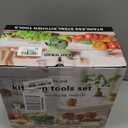 P&P CHEF Mixing Bowl with Lid Set of 7, Stainless Steel Nesting Salad Bowls for Cooking Serving Prepping, Clear Lids & Stackable Design, Size 4.6, 3.5, 3, 2, 1.5, 1, 0.7 Qt - Khaki