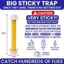 Fly Stick Sticky Fly Traps for Indoors Outdoor 6pk, Non-Toxic Super Sticky Hanging Flies Catcher Paper Tape Strips for Home, Catches All Bugs and Gnat, Indoor Outdoor House Flying Insect Trap