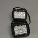 Pontoon Boat Docking Headlights, Marine Led Lights for Kayak Bass Jon Fishing Boat Spreader Light, T-top, Deck, Driving, Stern/Navigation Lights, 2pcs