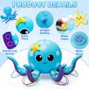 Sprinkler for Kids, Inflatable Octopus Water Toys with 6 Rings, Kids Sprinklers for Yard, Summer Outdoor Toys Backyard Water Spray Sprinkler Fun Toy for 3 4 5 6 7 8 Years and Up Boys Girls Gifts