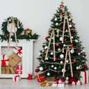 12 Pcs Christmas Satin Bows 24''x12'', Large Ribbon Bow Christmas Tree Bow Wreath Bows for Xmas Home Wedding Decorations Indoor Outdoor (Champagne)