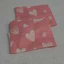 Cute Love Heart Pillows Cases Valentines Day Pink Pillow Covers 18x18 Inch Simple Valentines Day Decor for Indoors Couch Bed Living Room in 2 Pcs