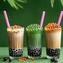YAOSHENG [100 counts] Jumbo Smoothie Straws, Boba Straws, Disposable Drinking Pink straws (0.47'' wide 9.06" long)