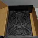 1200W RGB Subwoofer, Slim Under seat Car Subwoofer and Amp Package with RGB Beat Synced Light, Individual Control for Low Pass/Gain/Boost Bass, Deep Bass Perfect for Truck/SUV/Jeep/MPV