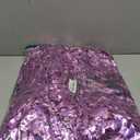 Light Purple Fringe Curtain Backdrop, 2 Pack Tinsel Foil Fringe Curtains Party Decorations Streamers, Xmas Light Purple Metallic Glitter Backdrop for Birthday Wedding Bridal Shower Photo Booth