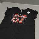 Fun 67 Meme Six Seven Candy Cane Christmas T-Shirts for Women Causal Soft Stylish Swim Stylish Shirt Size S