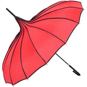 TopTie Pagoda Umbrella Parasol Bridal Wedding Umbrellas Sunproof Windproof, one size
