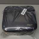 Mocado Travel Makeup Bag with LED Lighted Mirror,Travel Makeup Organizer,Makeup Case with 8 Makeup Brushes and 10x Magnifying Mirror,3 Colors Lighting, Adjustable Dividers Makeup Box(Black)