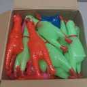 Honoson 50 Pcs Rubber Chickens Squeak Screaming Chicken Novelty Bulk Dog Toys for Pets Dogs Adults, 6.3 Inch(Multi Colors)