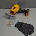 Electric Cordless Leaf Blower for Dewalt 20V Battery,125MPH Brushless Handheld Leaf Blowers Battery Powered,Turbo Jet Dust Air Blower for Patio Cleaning,Lawn Care(No Battery)