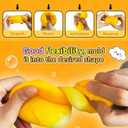 Yellow Cheese Squeeze Toy, Easter Basket Stuffers for Kids Teens, Soft Simulation Food Squeeze Toy, Cute Desk Decor, Birthday Gift for Girls Boys, Office Classroom Fidget Pack