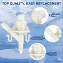 2 x Premium Heavy-Duty RV Toilet Valve Replacement Kit  Fits Dometic 300/301/310/311/320 RV Toilet, Replaces OEM Part# 385311641, Ultrasonic Sealing & Reinforced Material  Long-Lasting & Freeze-Proof