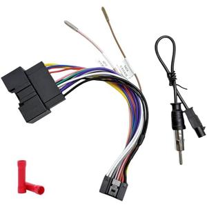 Aftermarket Radio Wiring Adapter Compatible with Ford 2011-2020, 16Pin Android Car Stereo Harness with Antenna Adapter Reverse, Fits for F-150 F-250 F-350 F-450 F-550 Edge Mustang Transit, DC 12V Only