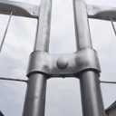 Plutreas Chain Link Fence Panel Clamps 1-5/8" Dog Kennel Panel Clamps for Round Pipe Panel Frame (Pack of 10)