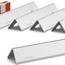 QuliMetal SUS304 Flavorizer Bars for Weber Genesis II/LX 300 Series, Genesis II E-310, II E-330, II E-335, II S-335, II LX S/E-340 (2017 and Newer) Gas Grills, Heat Plates Replacements for 66032/66795