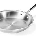 All-Clad D5 5-Ply Brushed Stainless Steel Fry Pan 12 Inch Induction Oven Broiler Safe 600F Pots and Pans, Cookware Silver