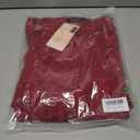 dowerme Women's Casual Dresses 2025 Fall Fashion Long Sleeve Button Up Floral Print Belted Tiered Boho Maxi Party Dress (Red, M)