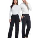 Men's Tear Away Pants Post Surgery Breakaway Sweatpants, Full Zipper Legs Open Bottom with Deep Pockets (Black, XXL)