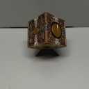 Halloween Puzzle Box, Hand-Painted, 3D Printed Static Decor Prop with Display Base