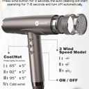 slopehill Professional Ionic Hair Dryer, High-Speed Salon Blow Dryer, Lightweight Compact Hairdryer for Travel, Low Noise Quiet for Home