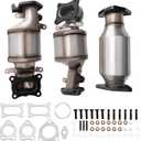 Catalytic Converter Kit for with 2008-2017 Accord2008-2019 OdysseyPilotCrosstour Accord CrosstourPassportRidgeline 3.5L & 2010-2020 MDXTLTLX TSXZDXRDXRLRXL 3.5L,OE 16658,EPA Compliant