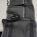 AUCELI Car Trunk Organizer, Backseat Hanging Large Storage with Adjustable Straps, Waterproof Collapsible Cargo Bag with 4 Pockets, Sturdy Space Saver Frees Trunk Floor for SUV, Truck, MPV (Black)