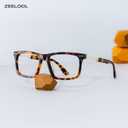 Zeelool Glasses Frames for Men Rectangle Blue Light Glasses Fashion Designer Fake Eyeglasses Anti Eyestrain Emerson