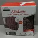 Sunbeam Royal Luxe Night Fog Heated Blanket 12-Heat Settings Auto Off Machine Washable Twin