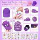 DIY Gem Baseball Cap Craft Kit: Design Your Own Hats with Unicorn Stickers, Adjustable Kids Baseball Caps, Trendy Tween Gifts Toys for Girls Age 4-12 Years Old, Birthday Christmas Art Supplies, 13.8 cm x 20.2 cm x 7.7 cm