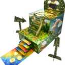 TEINSONET St Patrick's Day Leprechaun Trap Kit - St. Patricks Day Decorations Leprechaun Trap Crafts Kit for Kids St Patricks Day Party Supplies (Paper Double Staircase)
