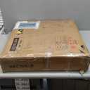 Bar Table, Round Bar Table Set of 2, Counter Height Table, Pub Cocktail Table, Metal Frame, for Bistro, Dining Room, Living Room, Terrace, Rustic Brown and Black BT05L2BRY1