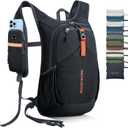 20L Small Hiking Backpack for Men Women Foldable Packable Back Pack Ultralight Hiking Daypack for Travel Camping Outdoor, Black