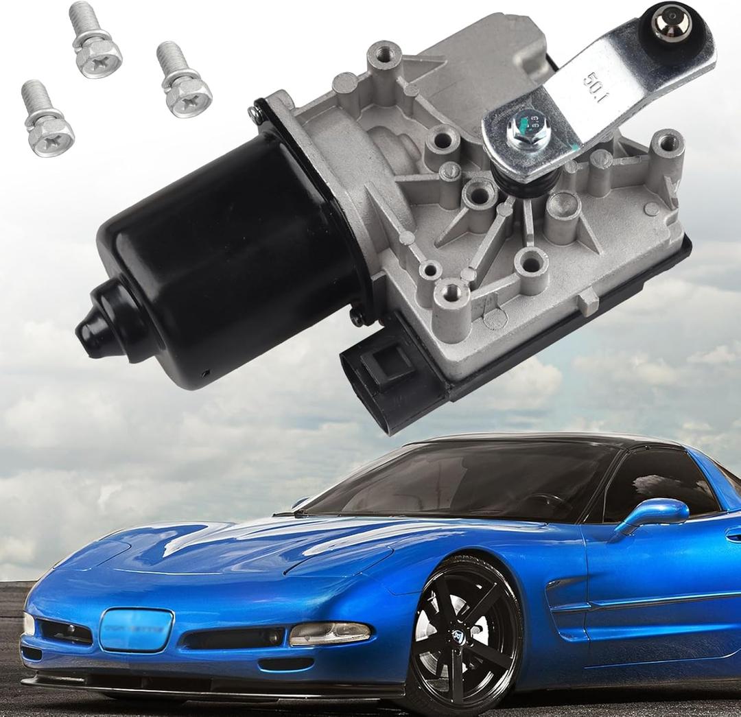 Front Windshield Wiper Motor W/Pulseboard Module Compatible with Chevrolet Corvette 1997-2004 Replace Window Wiper Motor 12363318, 12494759