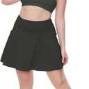 Sixstar Skorts Plus Size Women's Tennis Skirt with Pockets Lightweight Skirt for Running Golf Workout Sports (Gray, XXL)
