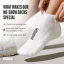 HOLLOW Alpaca No Show Socks for Men & Women, Moisture Wicking, Made in USA (Black, XL)