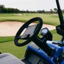 Universal Golf Cart Steering Wheel Cover Stretchable Fits 12.5 Inch to 14.5 Inch for EZGO, Yahama,RXV, Club Car Black